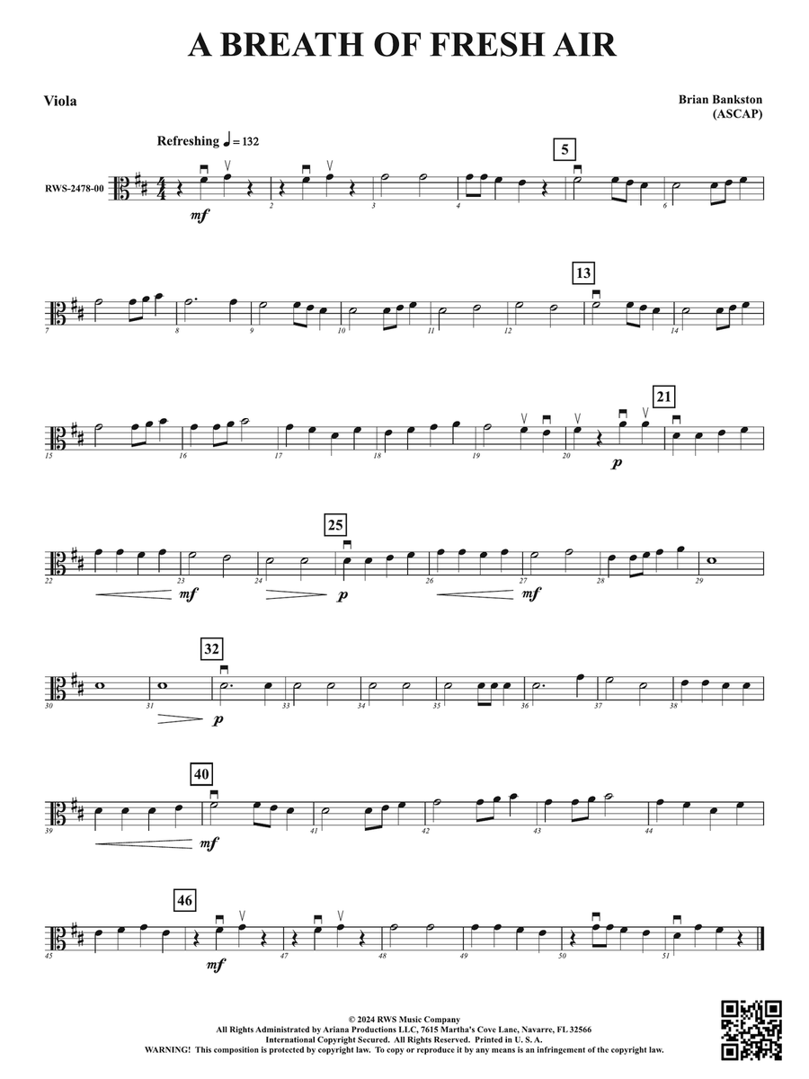A Breath of Fresh Air: Viola Viola scores gallery preview page 1