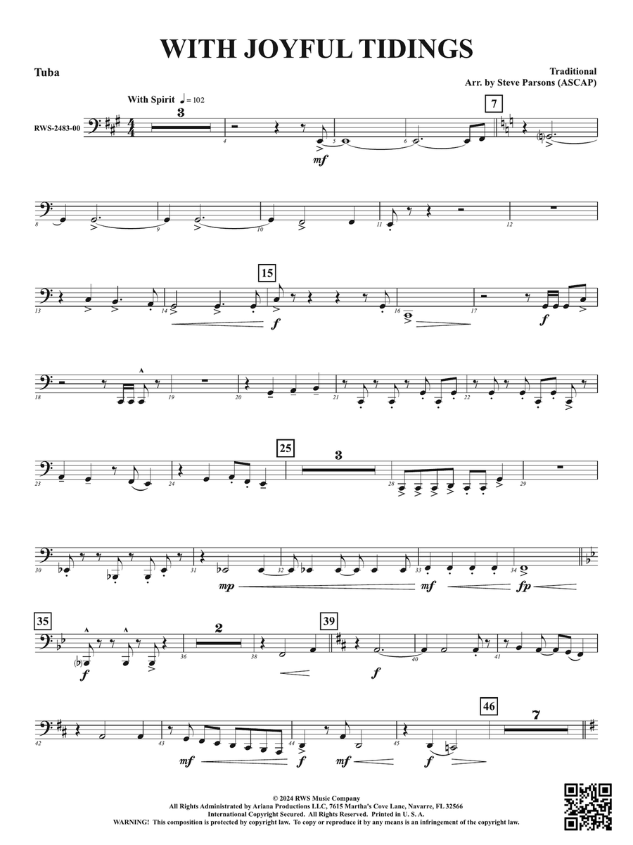 With Joyful Tidings: Tuba Tuba scores gallery preview page 1