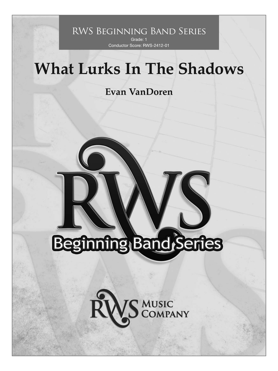 What Lurks in the Shadows: Score Concert Band scores gallery preview page 1