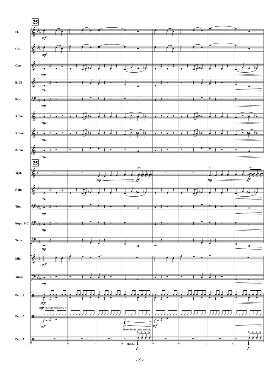 What Lurks in the Shadows: Score Concert Band scores gallery preview page 6