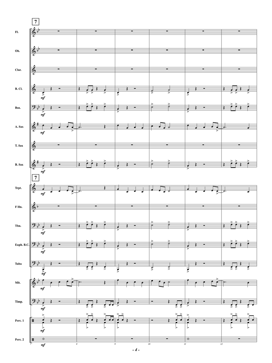 Journey Through the Galaxy: Score Concert Band scores gallery preview page 4