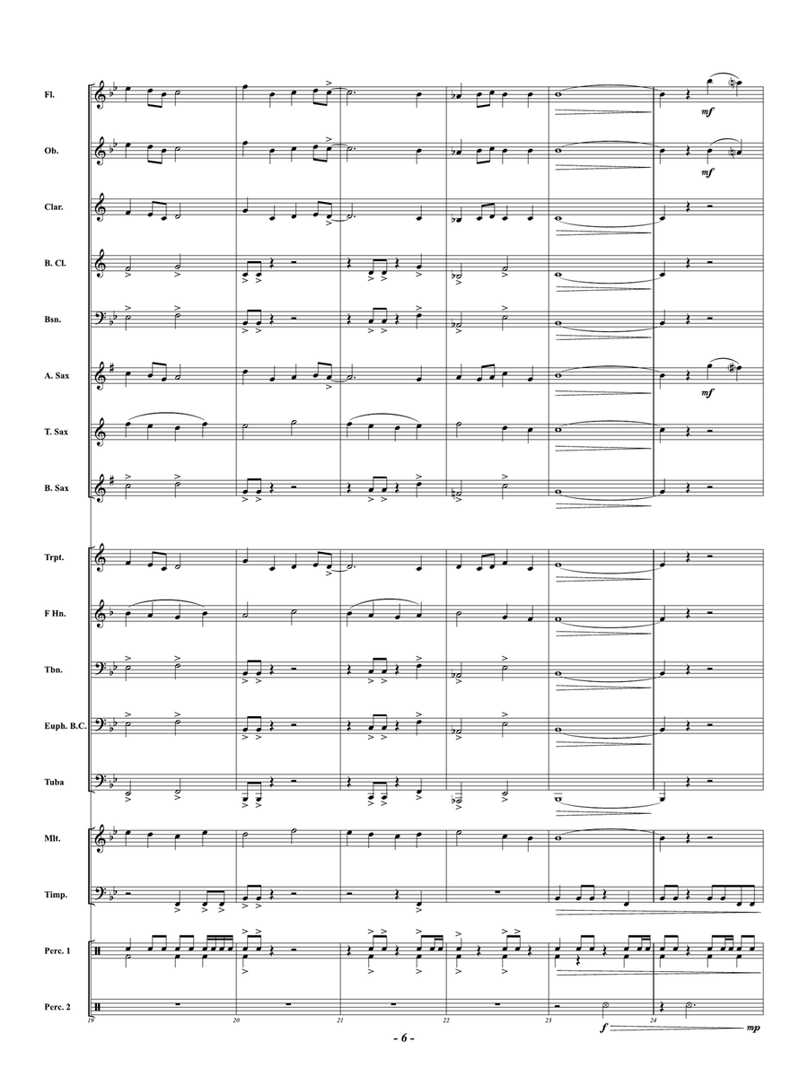 Journey Through the Galaxy: Score Concert Band scores gallery preview page 6