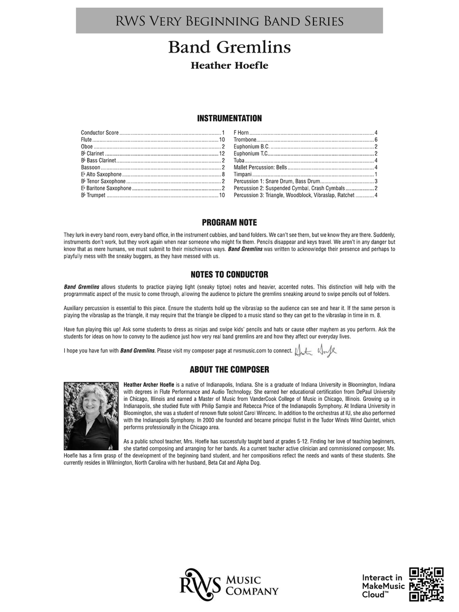 Band Gremlins: Score Band Gremlins: Score Concert Band scores gallery preview page 2
