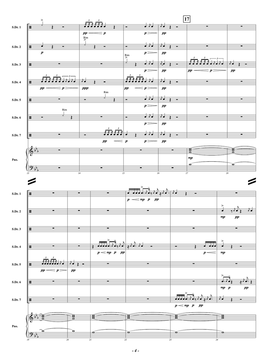 Burning The Candle At Both Ends: Score Percussion scores gallery preview page 4