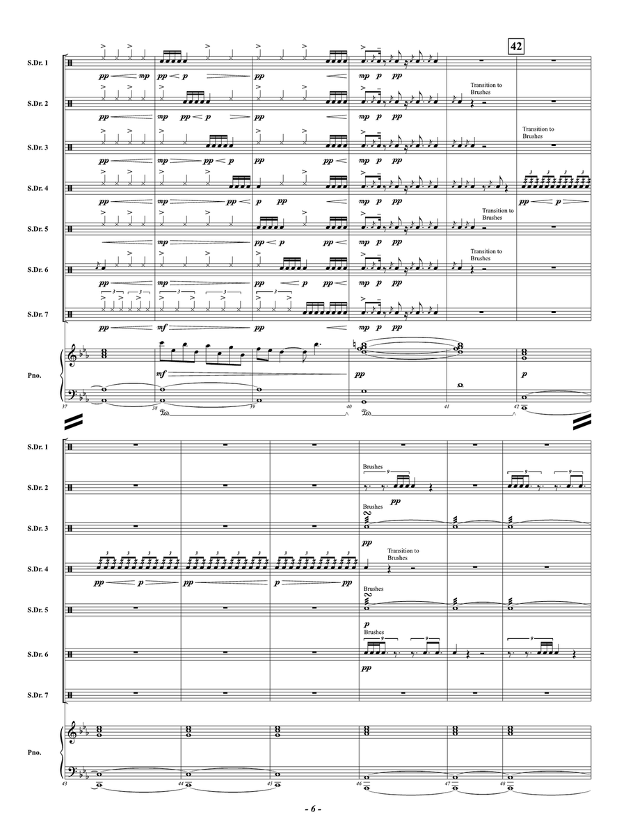 Burning The Candle At Both Ends: Score Percussion scores gallery preview page 6