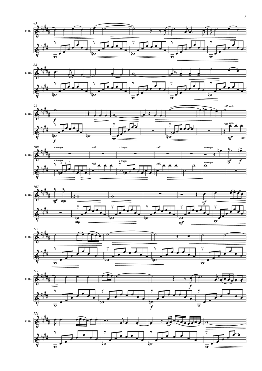 The finding of Saint Anthony for cor anglais and guitar English Horn scores gallery preview page 3