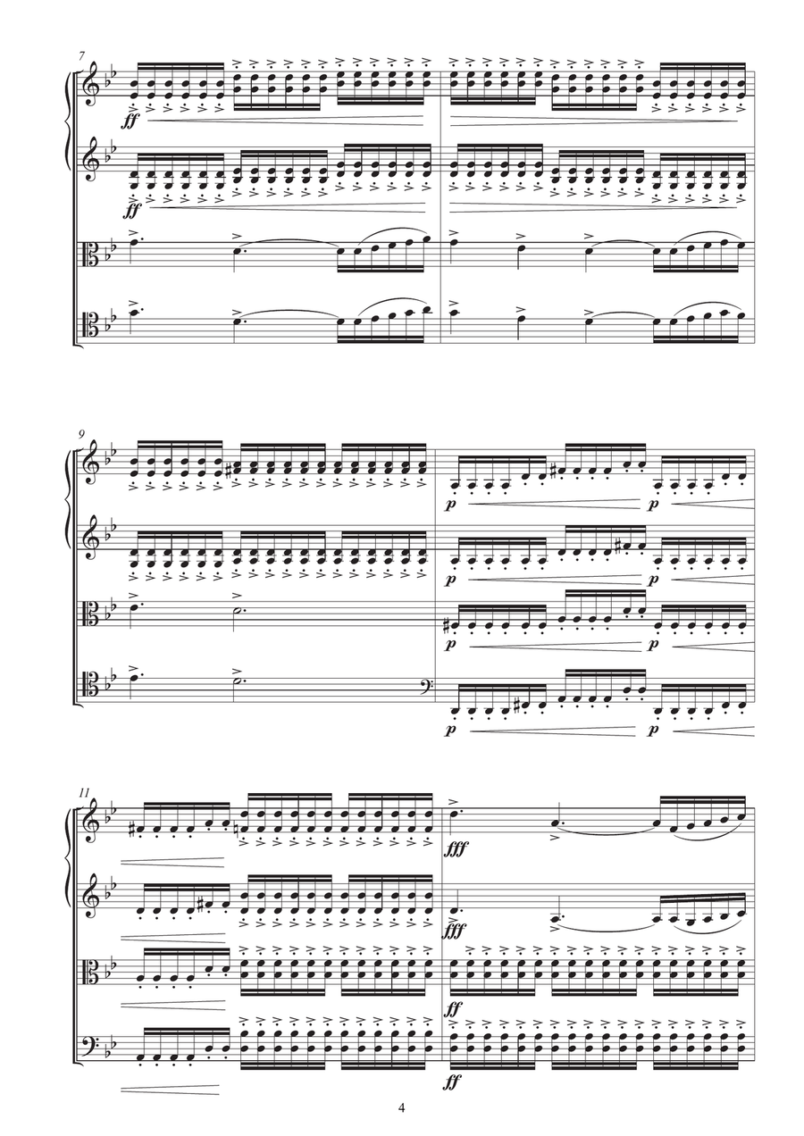 String Quartet Nr. 3 String Quartet Nr. 3 String Quartet scores gallery preview page 6
