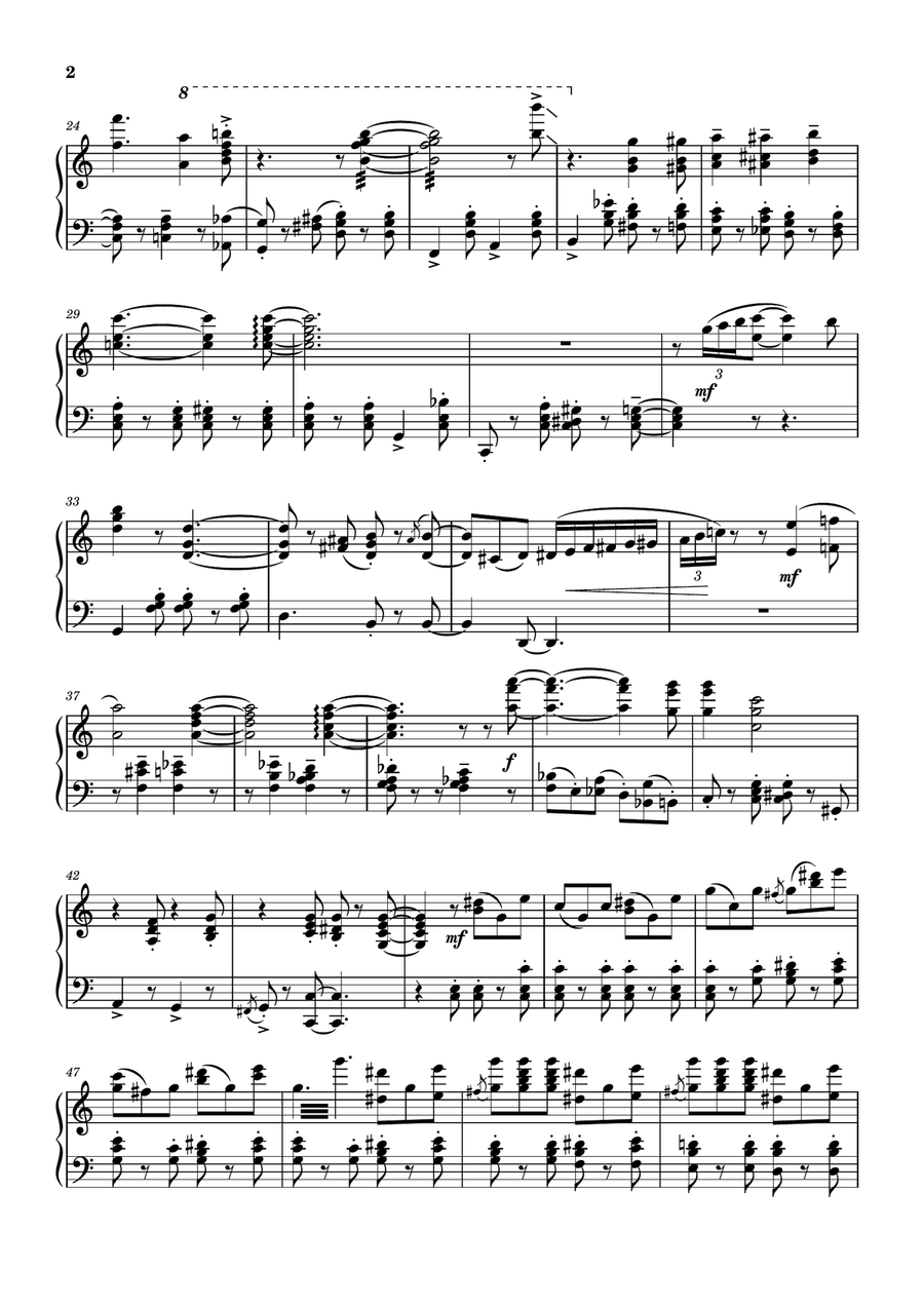 Mouldy Old Dough Piano Solo scores gallery preview page 2