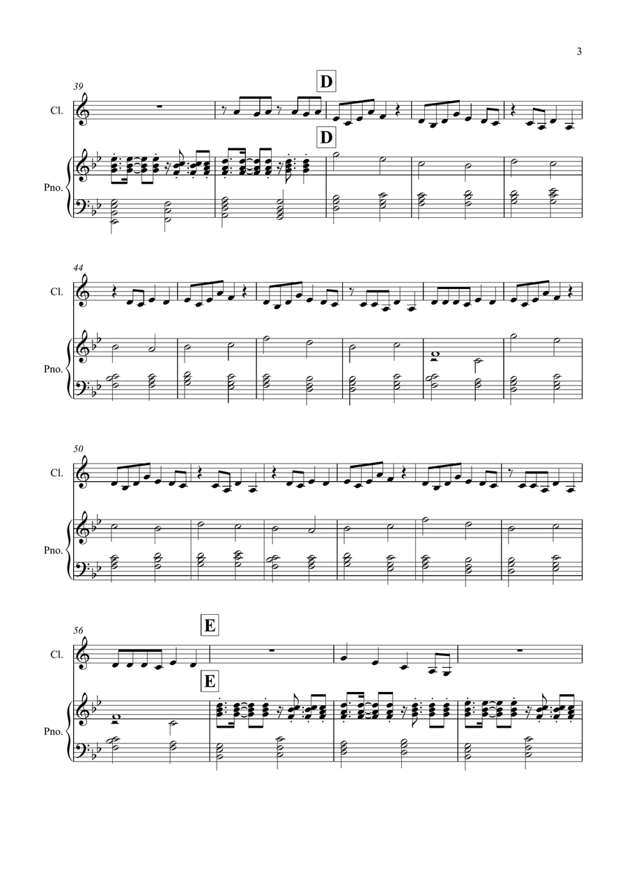 Barbie Girl Barbie Girl Clarinet Solo scores gallery preview page 3