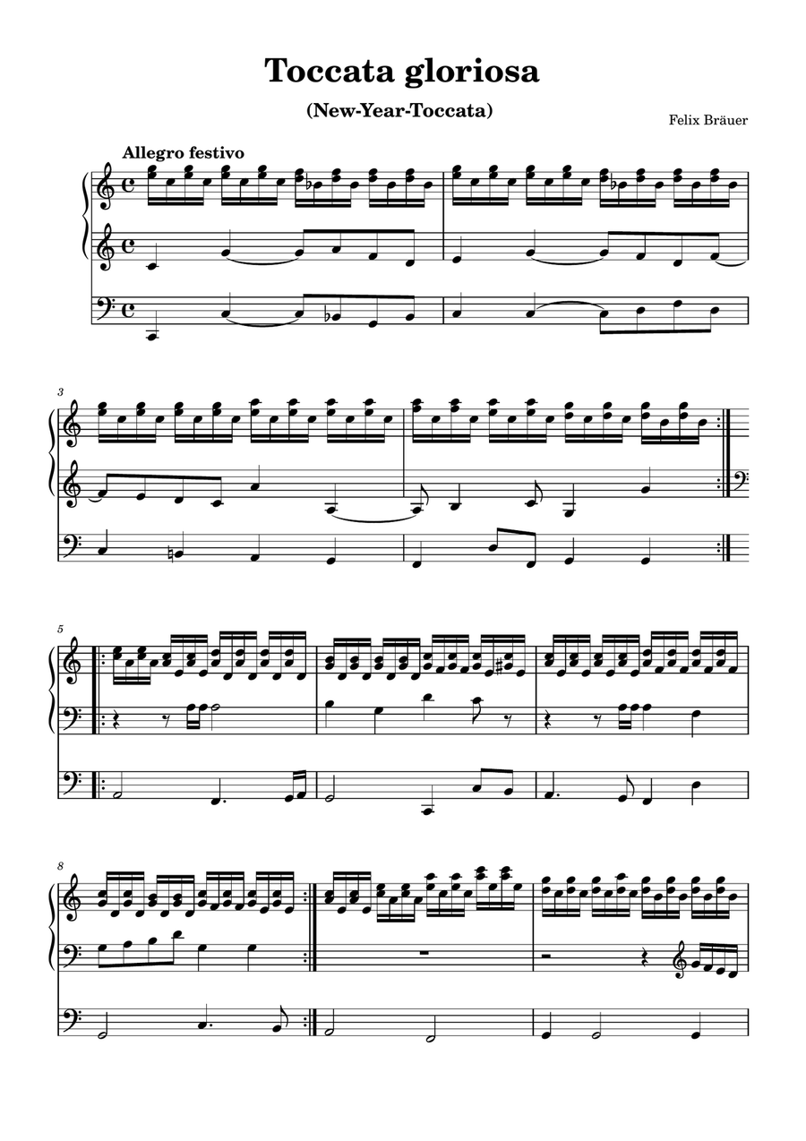 Toccata gloriosa (New Year Toccata) Organ Solo scores gallery preview page 1