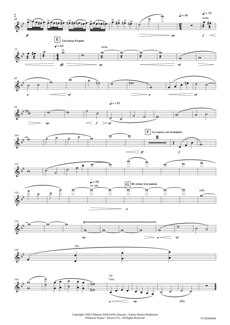 Eledhà - La Forêt des espoirs - Toutes les Parties Séparées Chamber Music scores gallery preview page 3