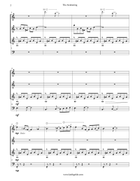 The Awakening for classical guitar trio and cello Guitar Ensemble scores gallery preview page 3
