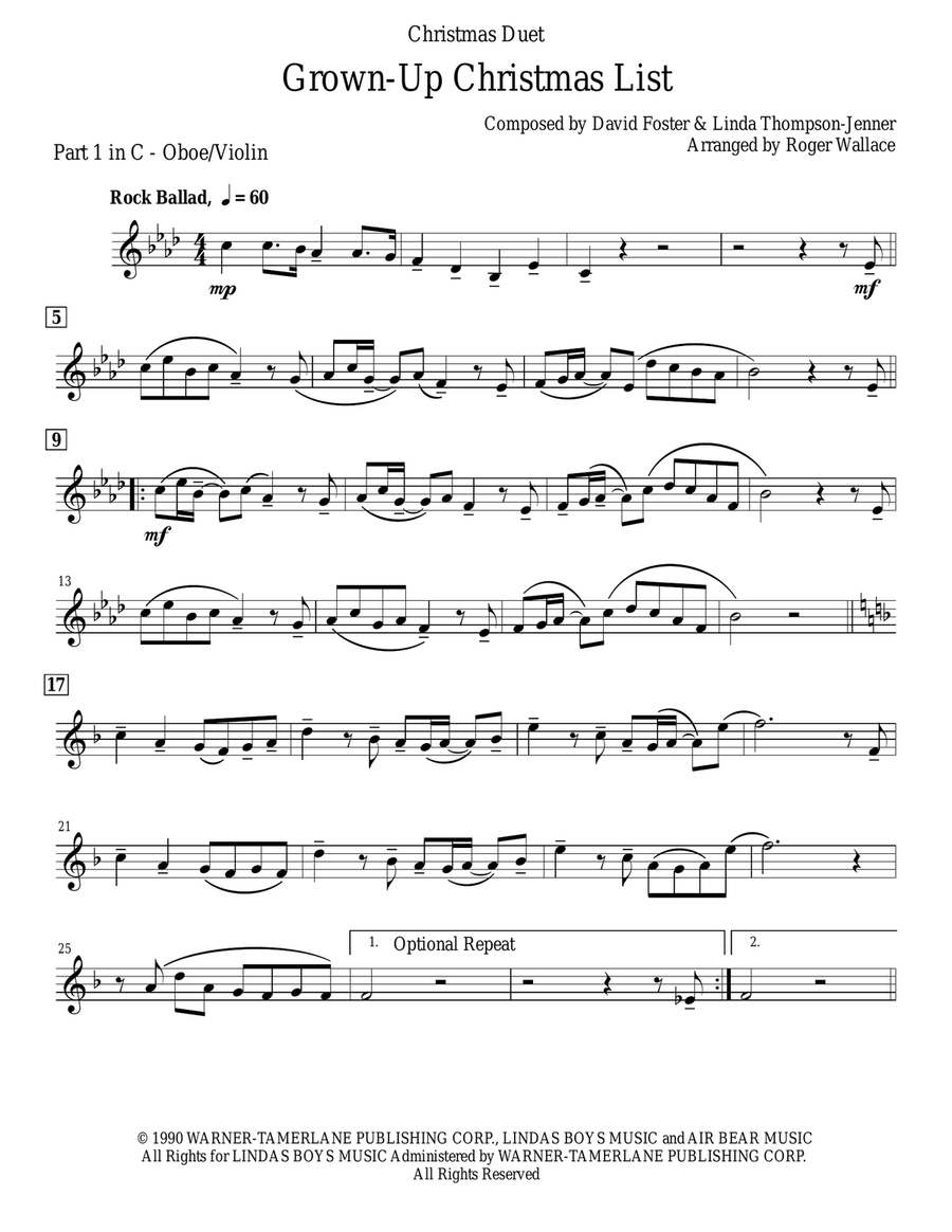 Grown-Up Christmas List Grown-Up Christmas List Brass Duet scores gallery preview page 5