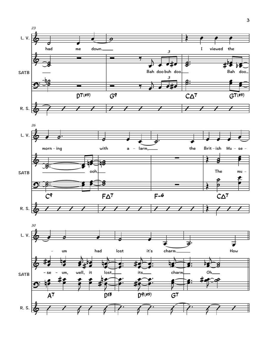 A Foggy Day (In London Town) 4-Part scores gallery preview page 3