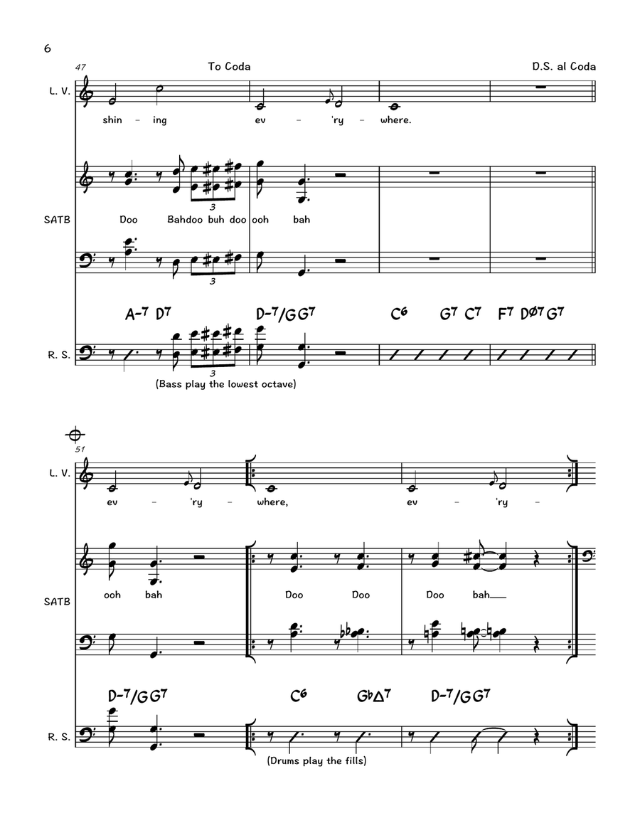 A Foggy Day (In London Town) 4-Part scores gallery preview page 6