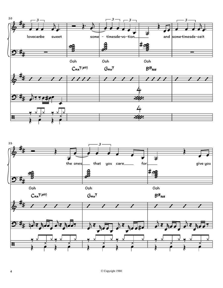 Joy And Pain Joy And Pain 4-Part scores gallery preview page 4