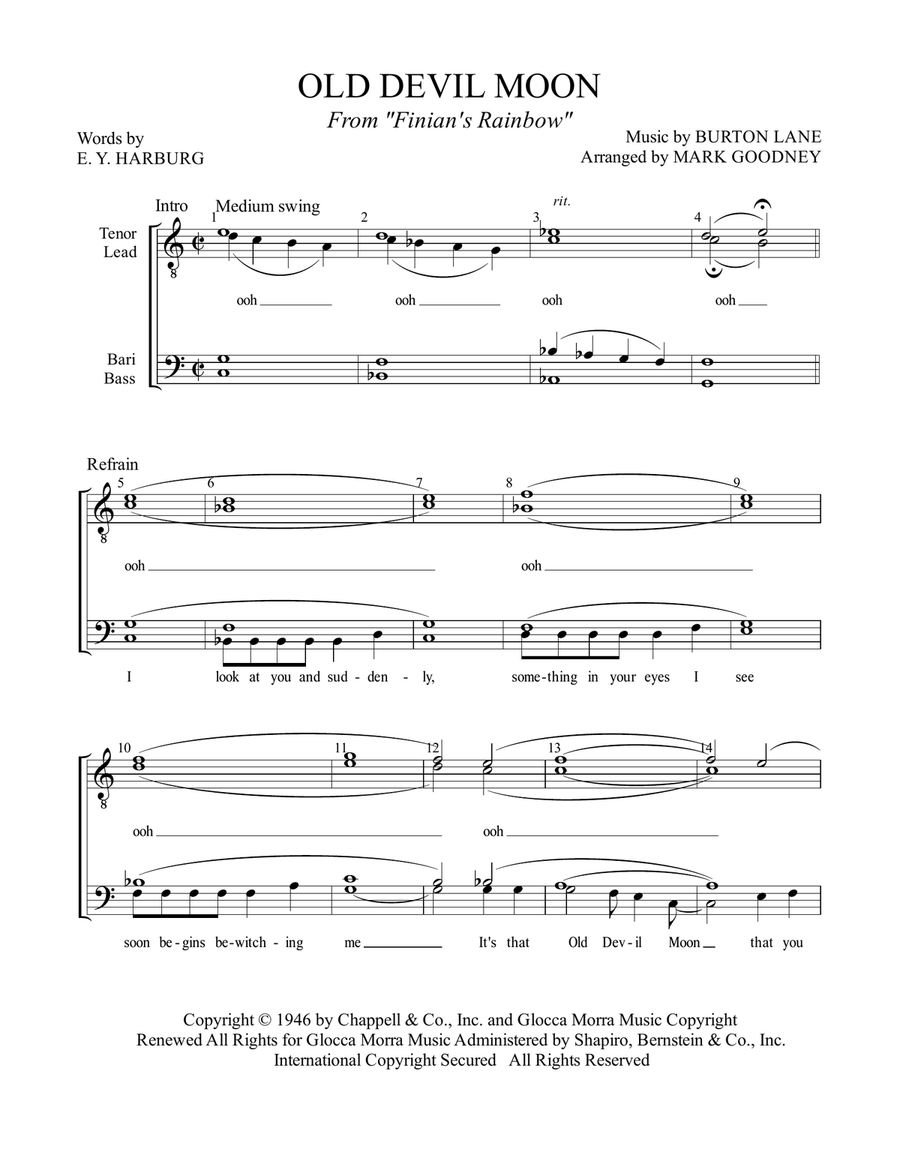 Old Devil Moon Old Devil Moon TTBB scores gallery preview page 2