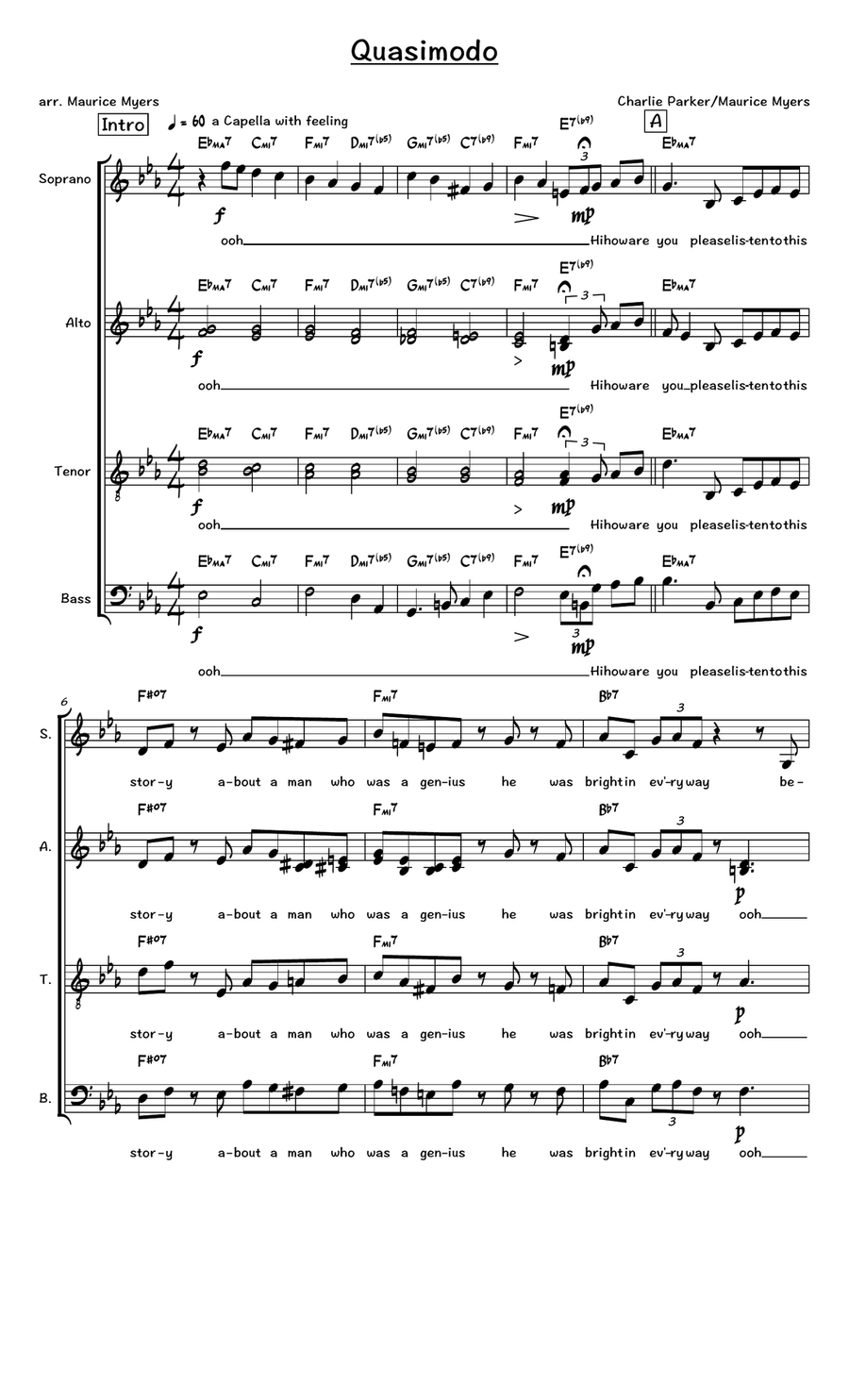 Quasimodo Quasimodo 4-Part scores gallery preview page 1