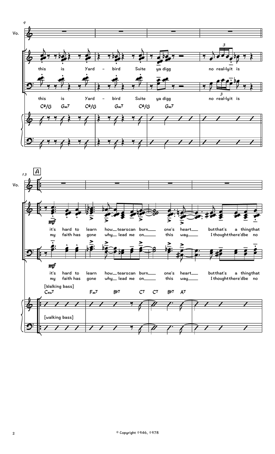 Yardbird Suite Yardbird Suite 4-Part scores gallery preview page 2