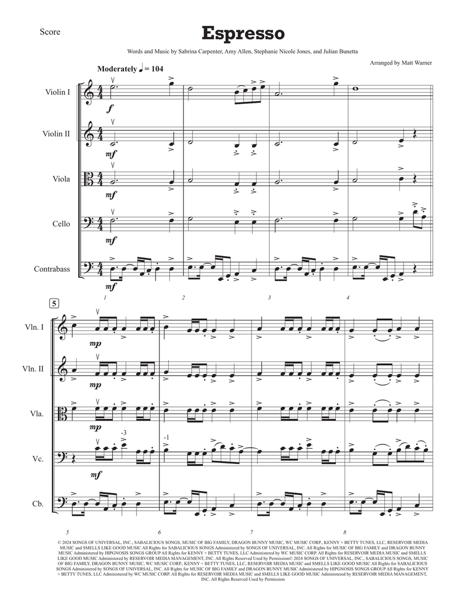 Espresso String Orchestra scores gallery preview page 3