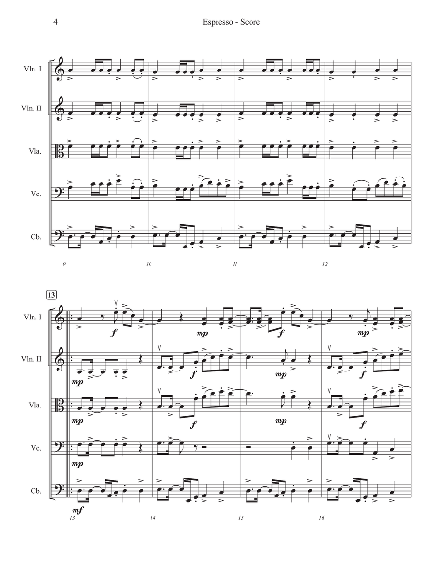 Espresso String Orchestra scores gallery preview page 4