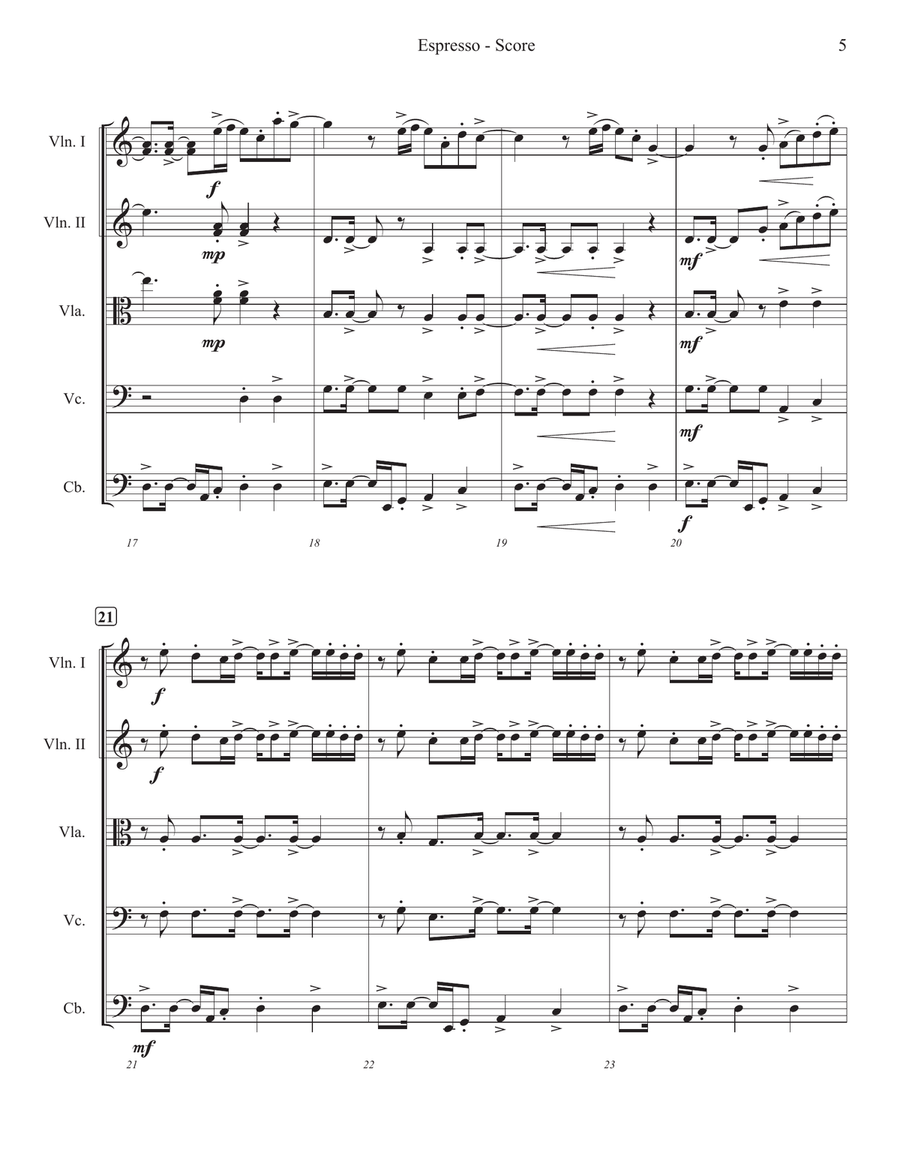 Espresso String Orchestra scores gallery preview page 5