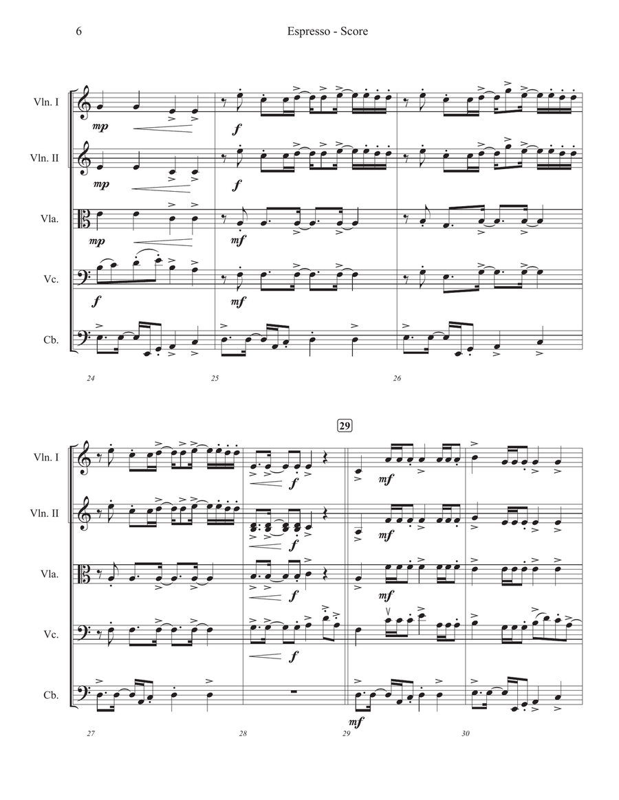 Espresso String Orchestra scores gallery preview page 6
