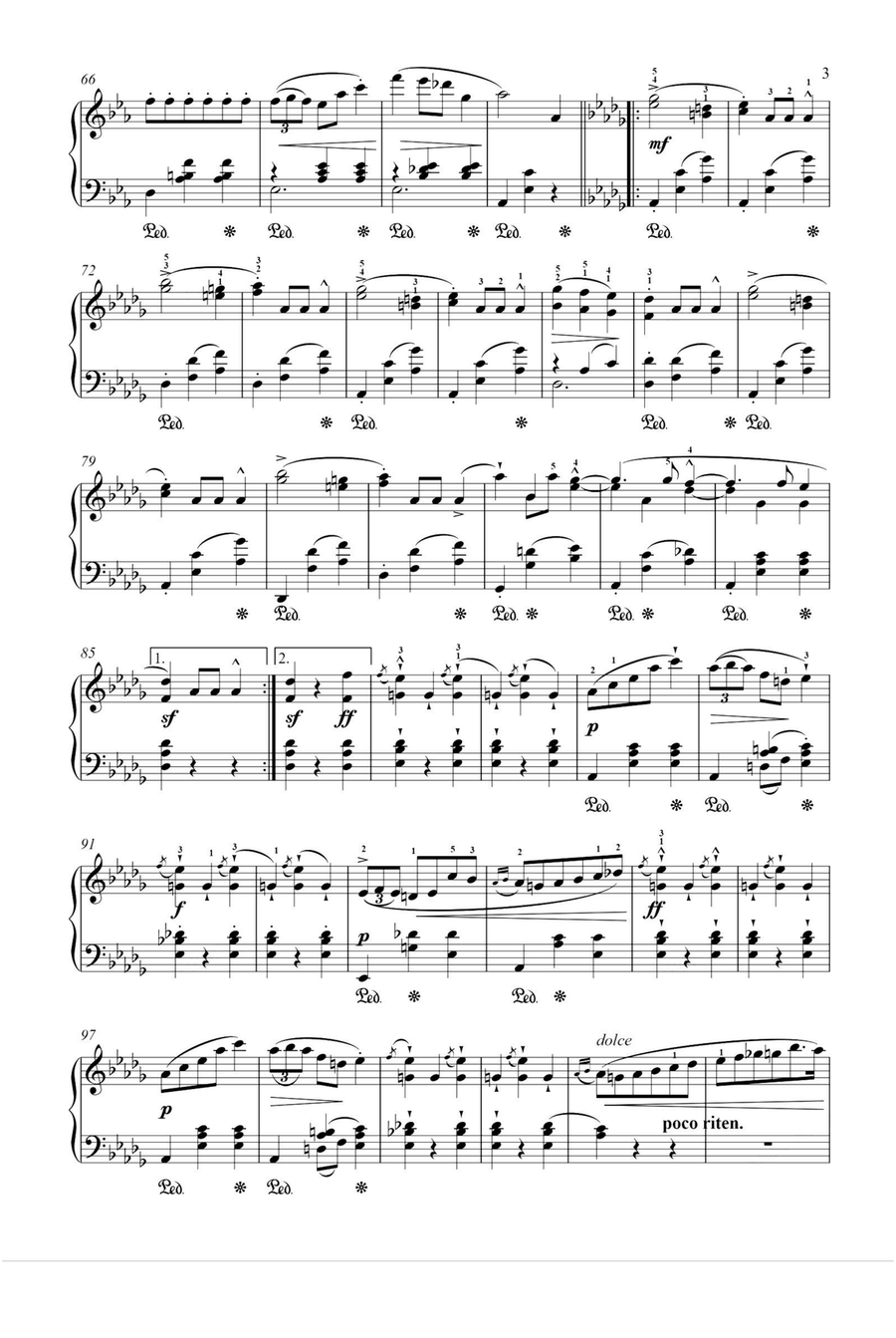 Grande Valse brillante - Fryderyk Franciszek Chopin Piano Solo scores gallery preview page 3