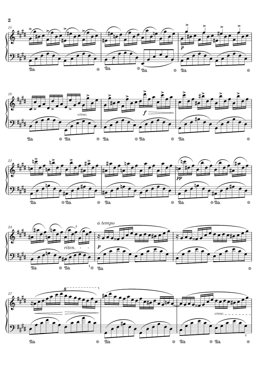 Nocturnes No.4,Op.66 - Fryderyk Franciszek Chopin Piano Solo scores gallery preview page 2