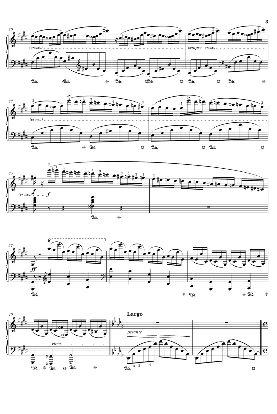Nocturnes No.4,Op.66 - Fryderyk Franciszek Chopin Piano Solo scores gallery preview page 3