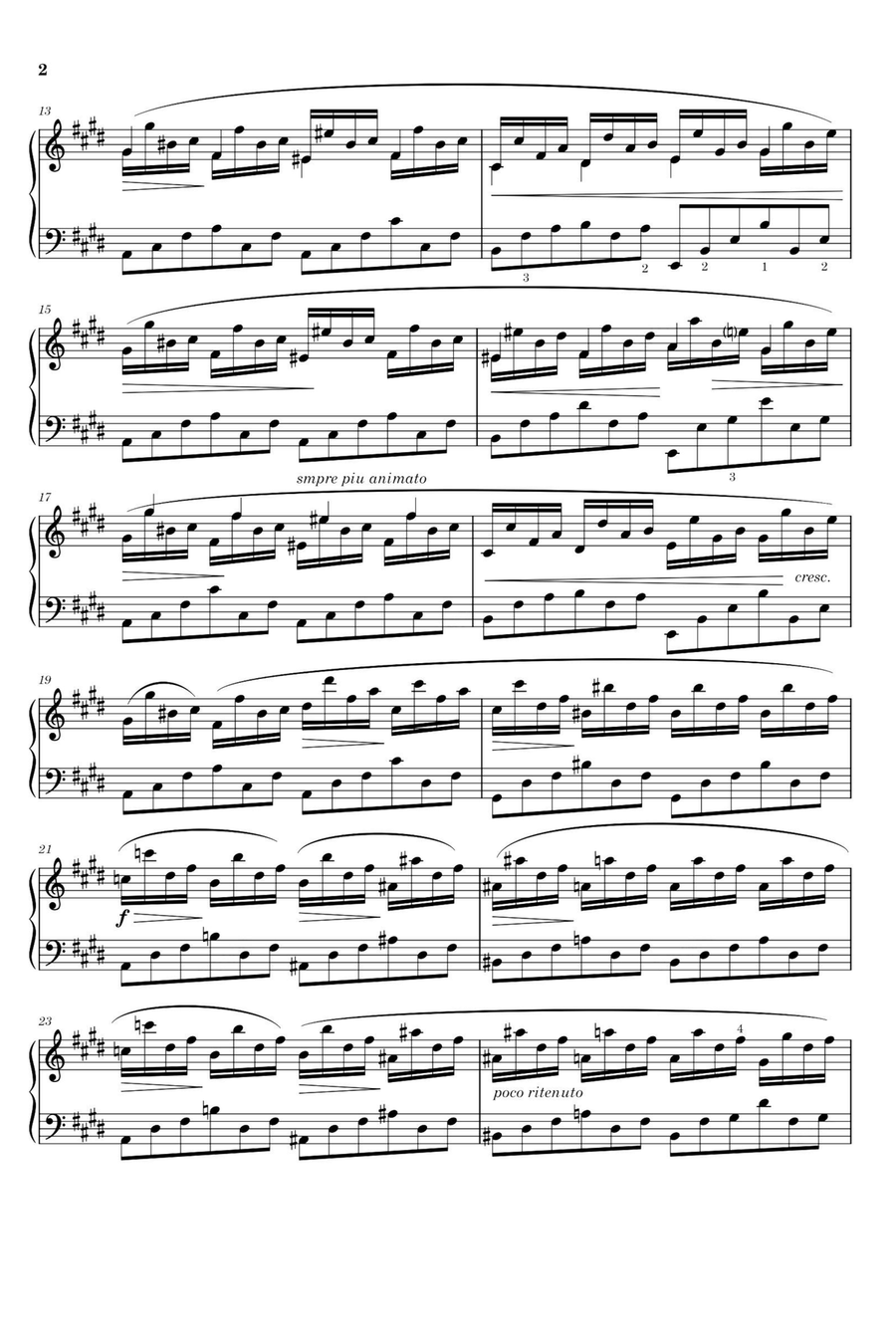 Nocturnes No.4,Op.66 - Fryderyk Franciszek Chopin Piano Solo scores gallery preview page 2