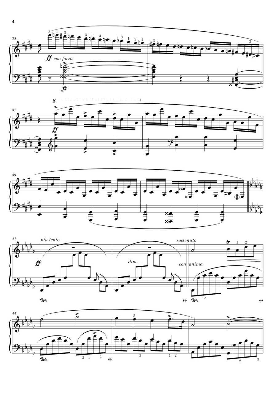 Nocturnes No.4,Op.66 - Fryderyk Franciszek Chopin Piano Solo scores gallery preview page 4