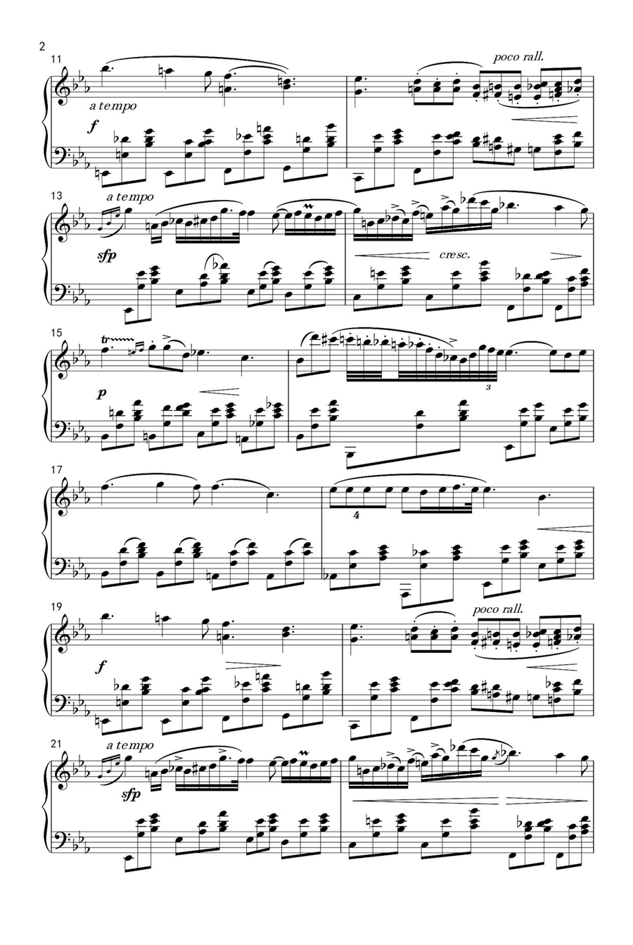 Nocturnes OP.9. NO.2 - Fryderyk Franciszek Chopin Piano Solo scores gallery preview page 2