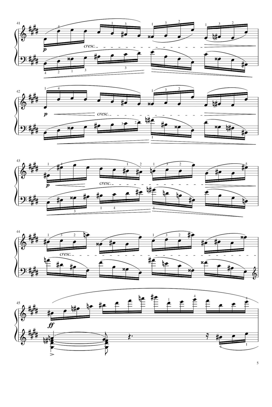 Torrent Op.10 No.4 - Fryderyk Franciszek Chopin Piano Solo scores gallery preview page 5