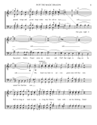 Puff The Magic Dragon TTBB scores gallery preview page 6