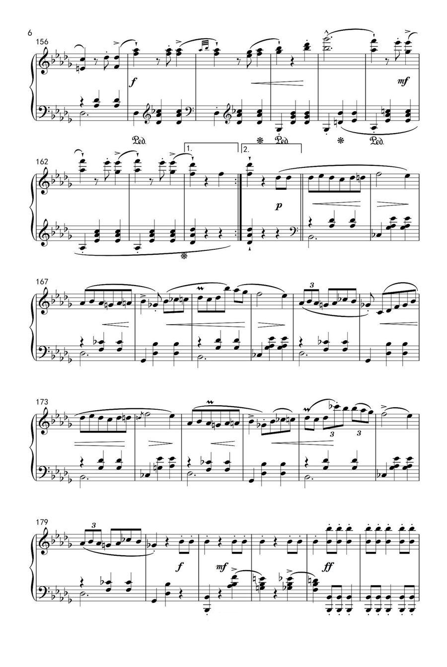 Grande Valse brillante Op18-No1 - Fryderyk Franciszek Chopin Piano Solo scores gallery preview page 6
