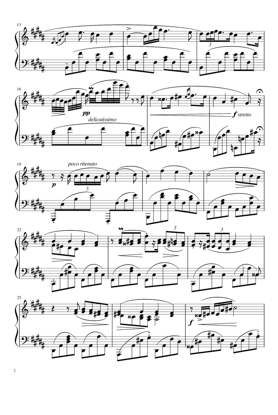 Nocturnes Op 32-No. 1 - Fryderyk Franciszek Chopin Piano Solo scores gallery preview page 2