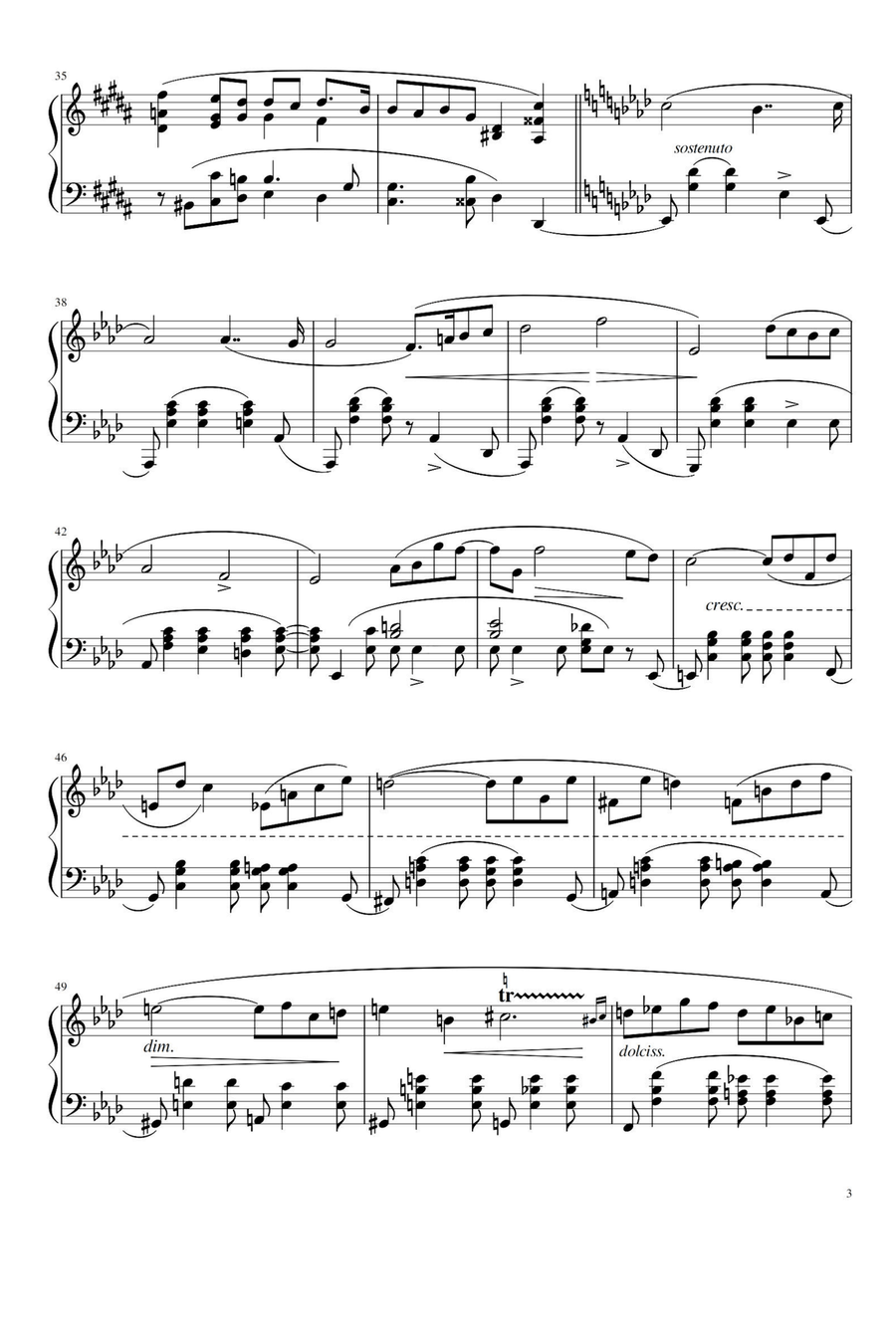 Nocturnes Op. 62 No. 1 - Fryderyk Franciszek Chopin Piano Solo scores gallery preview page 3