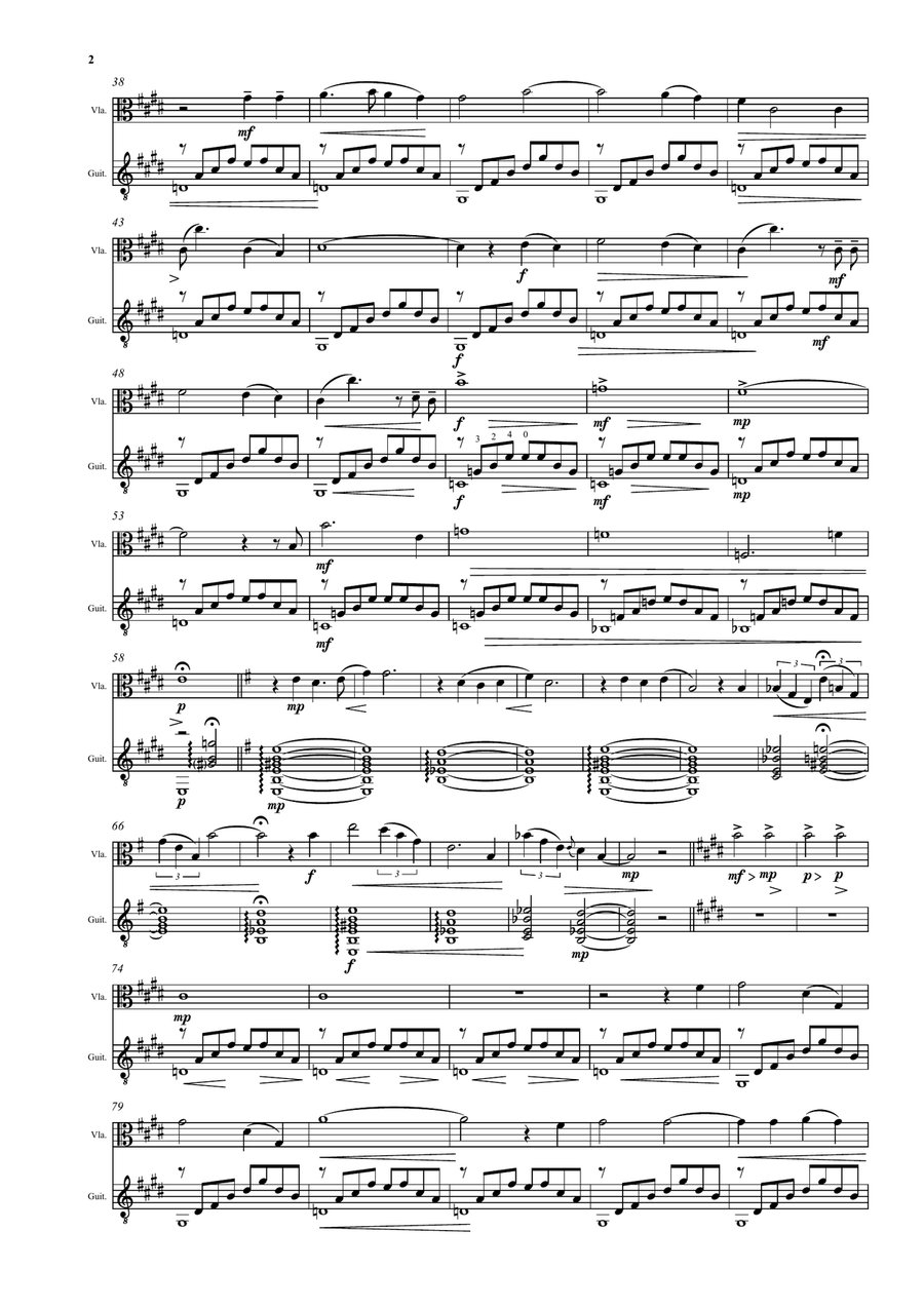 The finding of Saint Anthony for viola and guitar String Duet scores gallery preview page 2