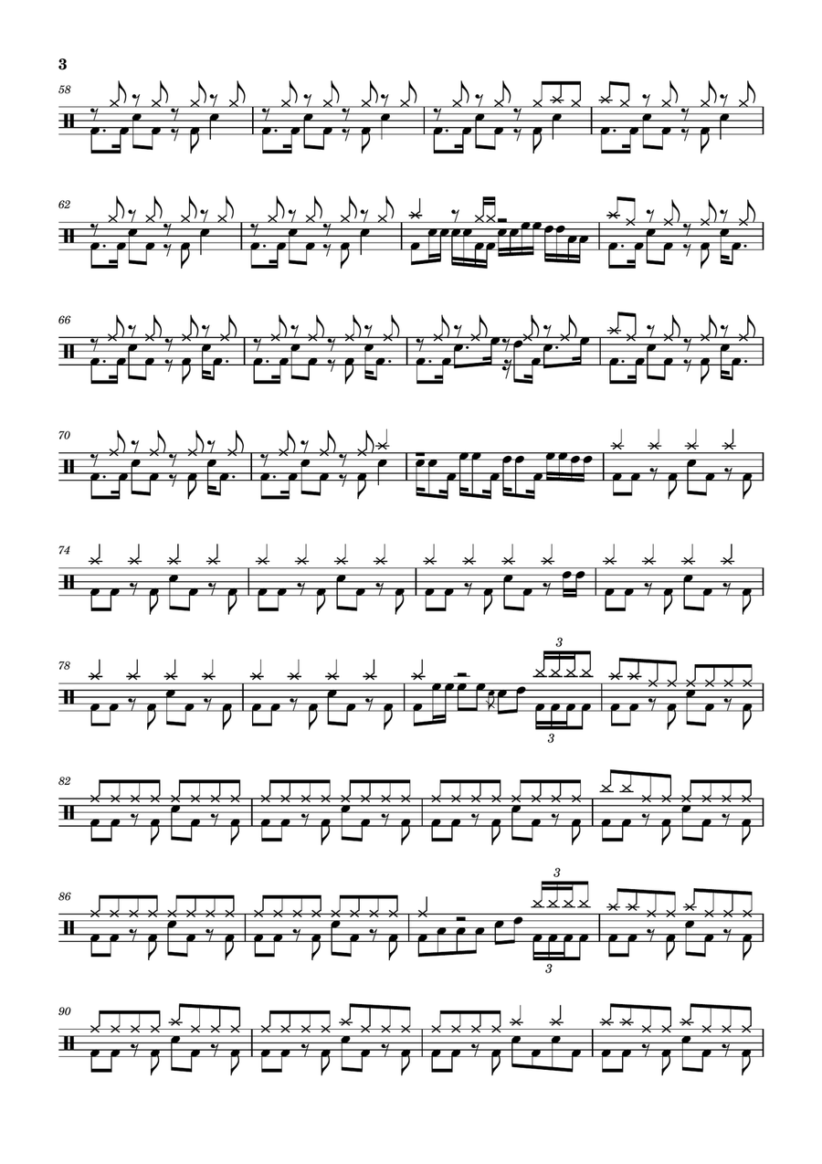 Scream Scream Drum Set scores gallery preview page 3