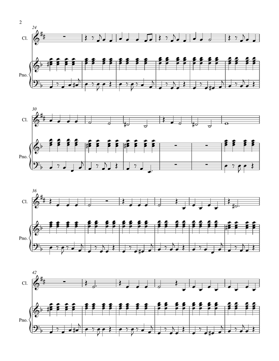 Back To Black Back To Black Clarinet Solo scores gallery preview page 2
