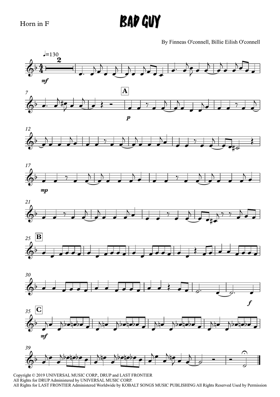 Bad Guy Bad Guy Piano scores gallery preview page 3