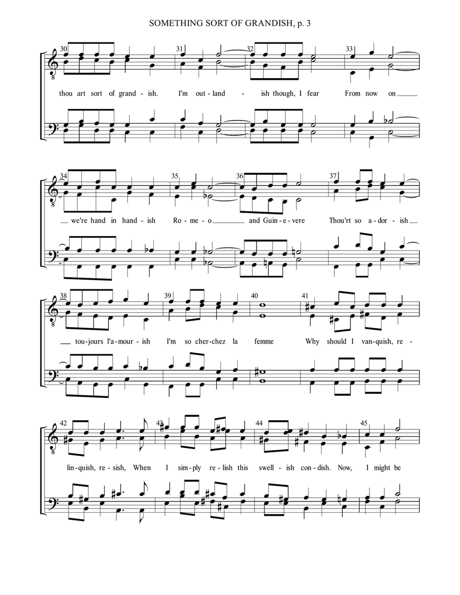 Something Sort Of Grandish TTBB scores gallery preview page 4