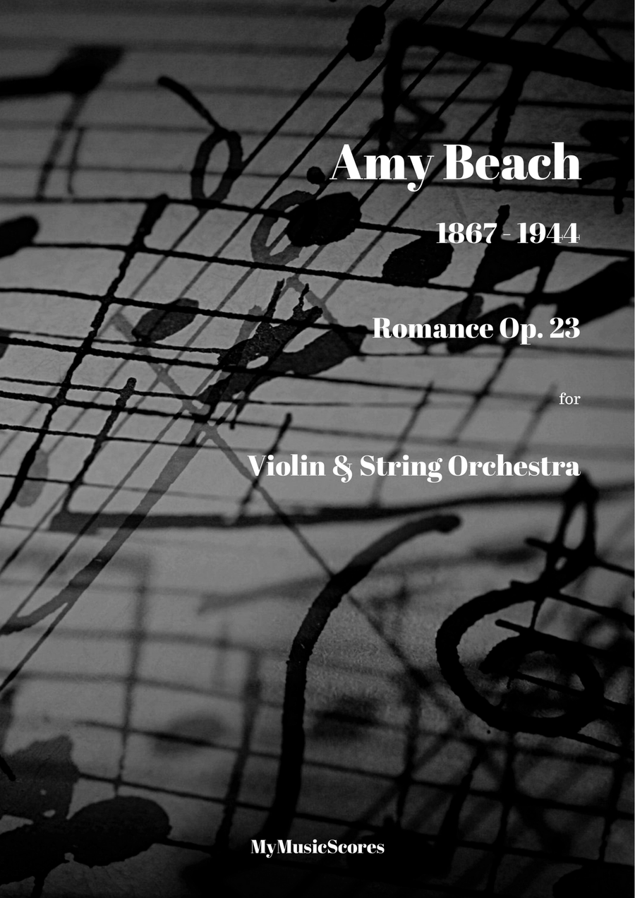 Beach Romance Op 23 for Violin and String Orchestra String Orchestra scores gallery preview page 1