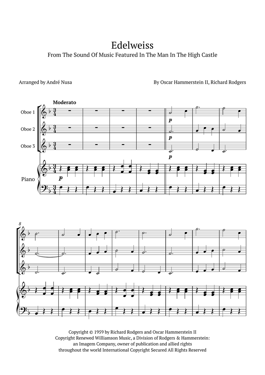 Edelweiss Small Ensemble scores gallery preview page 1