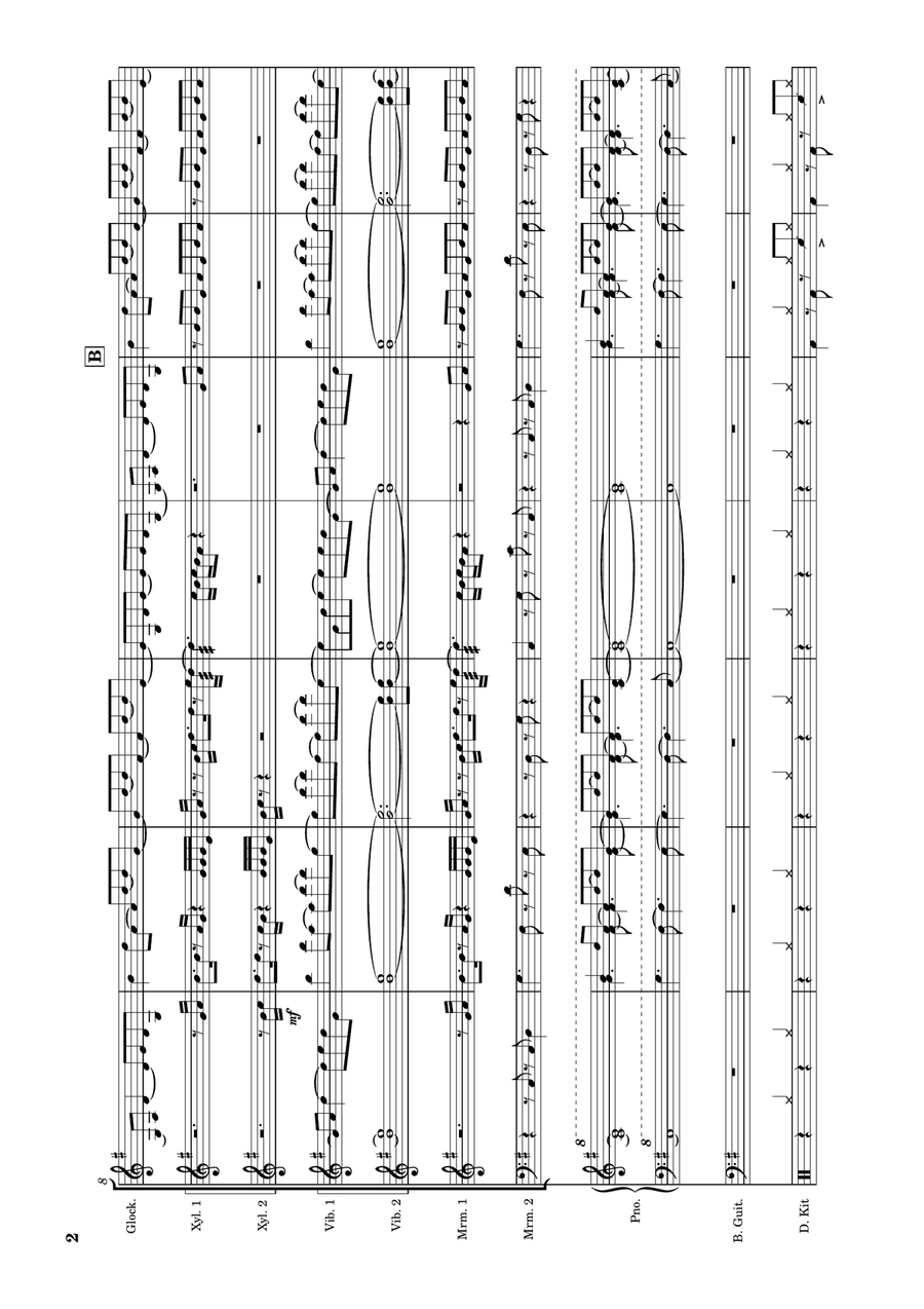Man In The Mirror Percussion Ensemble scores gallery preview page 2