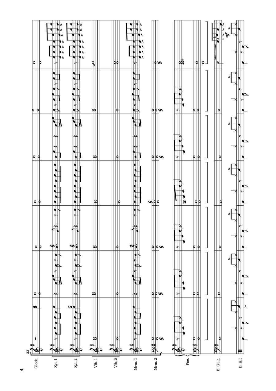 Man In The Mirror Percussion Ensemble scores gallery preview page 4