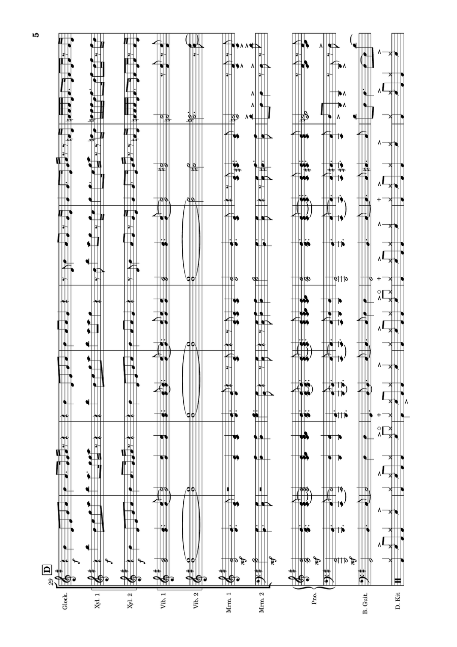 Man In The Mirror Percussion Ensemble scores gallery preview page 5