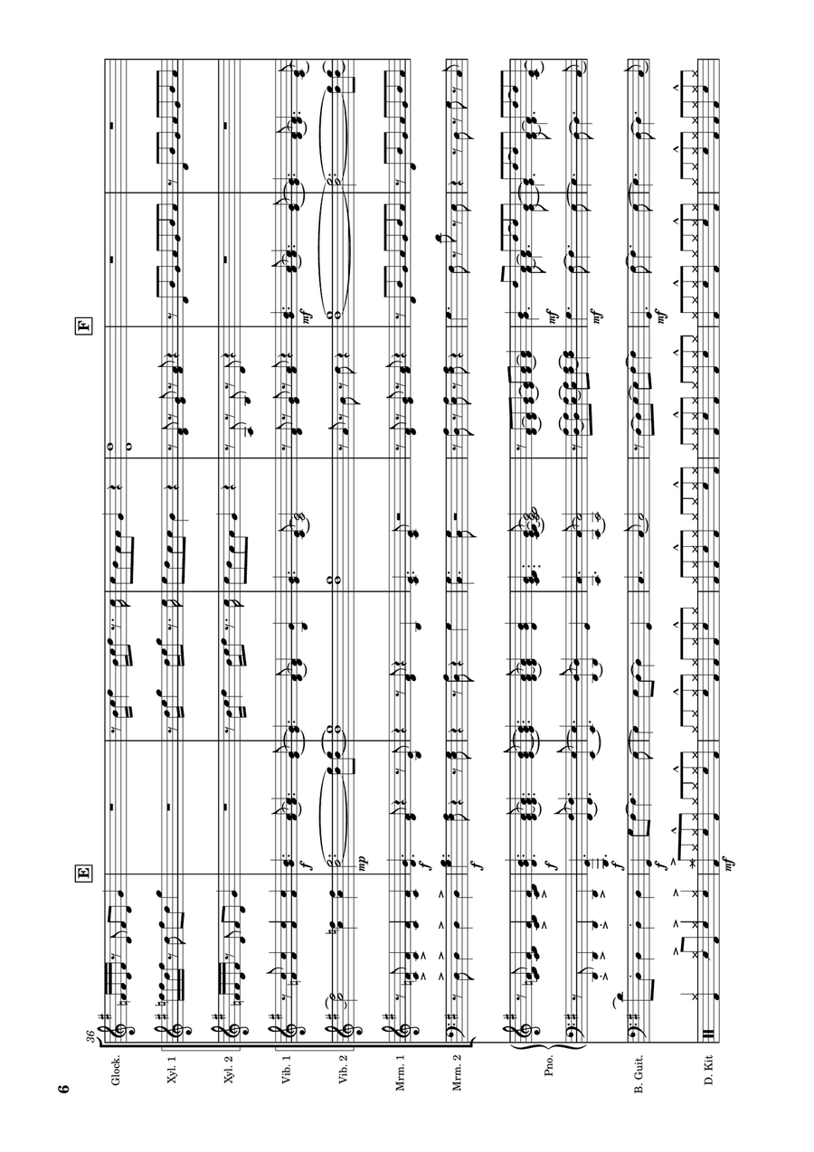 Man In The Mirror Percussion Ensemble scores gallery preview page 6