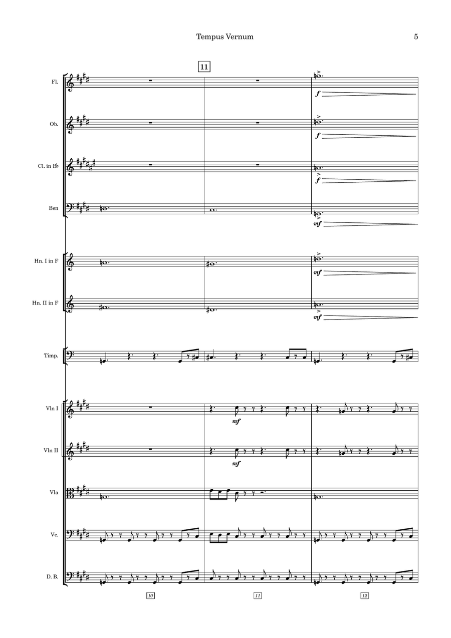 Tempus Vernum Large Ensemble scores gallery preview page 5